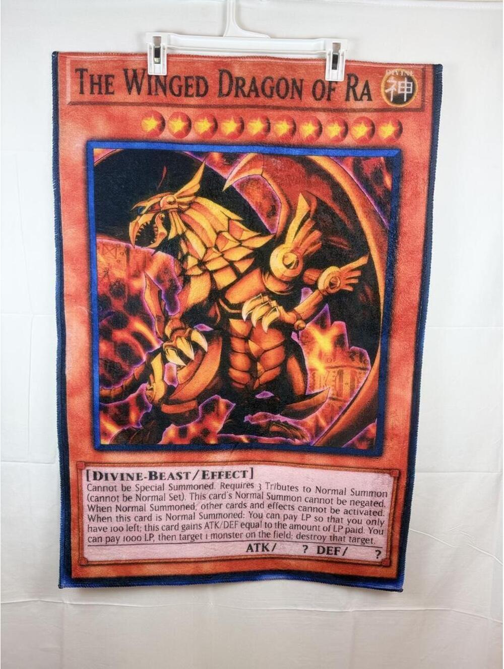 Yu-Gi-Oh Winged Dragon of Ra Anime Rug 24x35 Black Red Blue